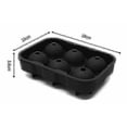 thumbnail image 2 of Hmwy-large Sphere Ice Mold Tray Whiskey Ice Sphere Maker Makes (18*13*5.6cm,black), 2 of 3