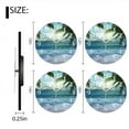 thumbnail image 2 of Personalized Wall Clock Non-Ticking Silent Clocks Battery Operated Round Clocks Decorative for Bathroom,Office-Beautiful Tropical Beach With Palm Trees And Blue Waves(12inch), 2 of 4