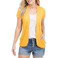 thumbnail image 1 of Sherrylily Women Short Sleeve Cardigans Summer Lightweight Sheer Open Front Drape Tops, 1 of 6