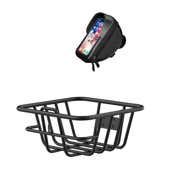 Ebike Accessories, Bike Front Basket and Bike Phone Holder Bag