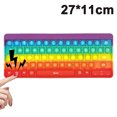 thumbnail image 1 of Juguete sensorial Rainbow Popping Silicone Game Toy Ansiedad y estrés Reliever Autismo Juguete para niños y adultos Ansiedad Silicona Descompresión Puzzle Macaron Keyboard Zhivalor 222669-1, 1 of 8