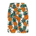 thumbnail image 4 of ZCFZJW Mens Swim Trunks Quick Dry Swimwear Summer Drawstring Elastic Waist Hawaiian Swimming Beach Board Shorts with Pocket Bathing Suits for Men White XXL, 4 of 5
