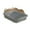 #02 Gray【1 Litter Box】, variant on SouMaox Cat Litter Box Splashproof Open Top Kitty Basin High Side Waste Container Pet Cleansing Station for Indoor Feline Living Space