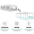 thumbnail image 6 of FDW 10'x30' White Outdoor Shelter Pavilion 8 Removable Walls-8 Canopy Wedding Party Tent Waterproof Camping Gazebo BBQ,White, 6 of 9