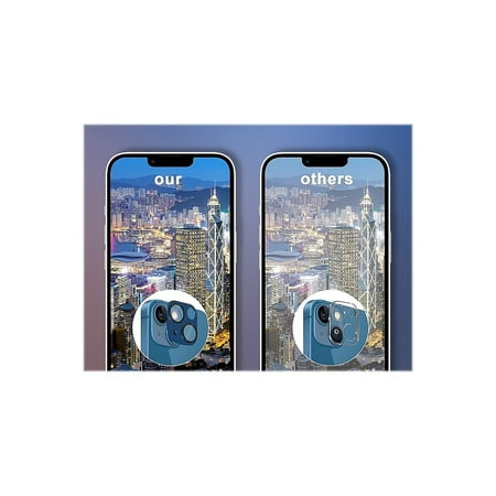SaharaCase - ZeroDamage Camera Lens Protector for Apple iPhone 13 and iPhone 13 mini (2-Pack) - Blue