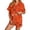 Z1-Orange, variant on MuXiKeJi Clothes Halloween Pajamas Women Pumpkin Skeleton Witch Ghost Printed Cute Costumes Short Sleeve Matching Shorts Sleepwear Set,Womens Silk Halloween Sleep pjs