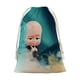 thumbnail image 1 of Bebé Jefe: Niño Blanco Bolsa de regalo con cierre de cinta navideño para decoración de Navidad,39cm×30 cm., 1 of 6