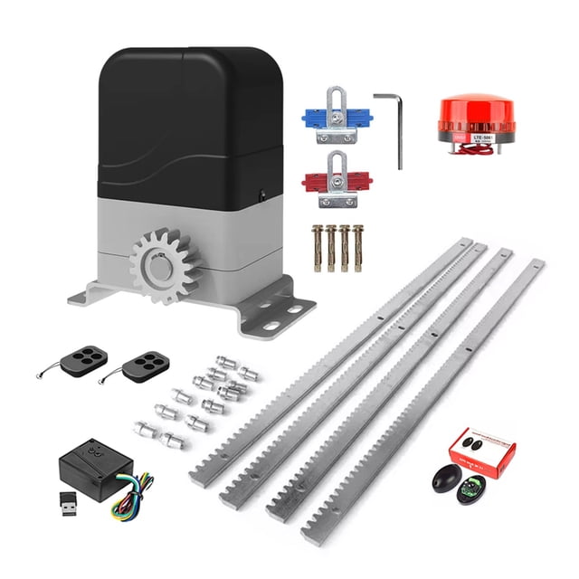 Electric Sliding Door Opener Kit AC Motor Automatic Door Operator Kit With 4m Steel Frame Infrared Sensor Kit ,Free Your Hands