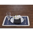 thumbnail image 2 of Ox Bay Zest Set of 4 Cotton Placemats, Indigo/Cream Bordered, 2 of 4