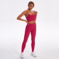 thumbnail image 1 of 2 uds. De traje de Yoga sin costuras para mujer, Sujetador deportivo, chaleco, mallas de cintura alta, pantalones cortos, conjunto de gimnasio, ropa de entrenamiento, ropa deportiva A056 Tan Jianjun  unisex, 1 of 2