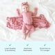 thumbnail image 3 of Pijama Posh Peanut Girls, suave viscosa, bambú, vintage, rosa, 3T-4T, 3 of 7