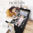 thumbnail image 4 of Dream On Me Horton Bassinet and Bedside Sleeper for Newborn In Black, Large Storage Area, 4 of 11