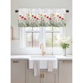 thumbnail image 2 of Valances for Windows Spring Poppy Rod Pocket Cafe Window Treatments Valance Curtains for Kitchen Bathroom Laundry Basement Windows 60"x18", 2 of 9