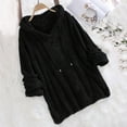 thumbnail image 2 of Hoodies for Women Long Loose Sweaters Women Lightweight Top Womens Yoga Sweater Tunic Sweater Leopard Hoodie Hoodie Sweatshirts for Zipper C9 Zip up Sweatshirt Black 2XL, 2 of 4