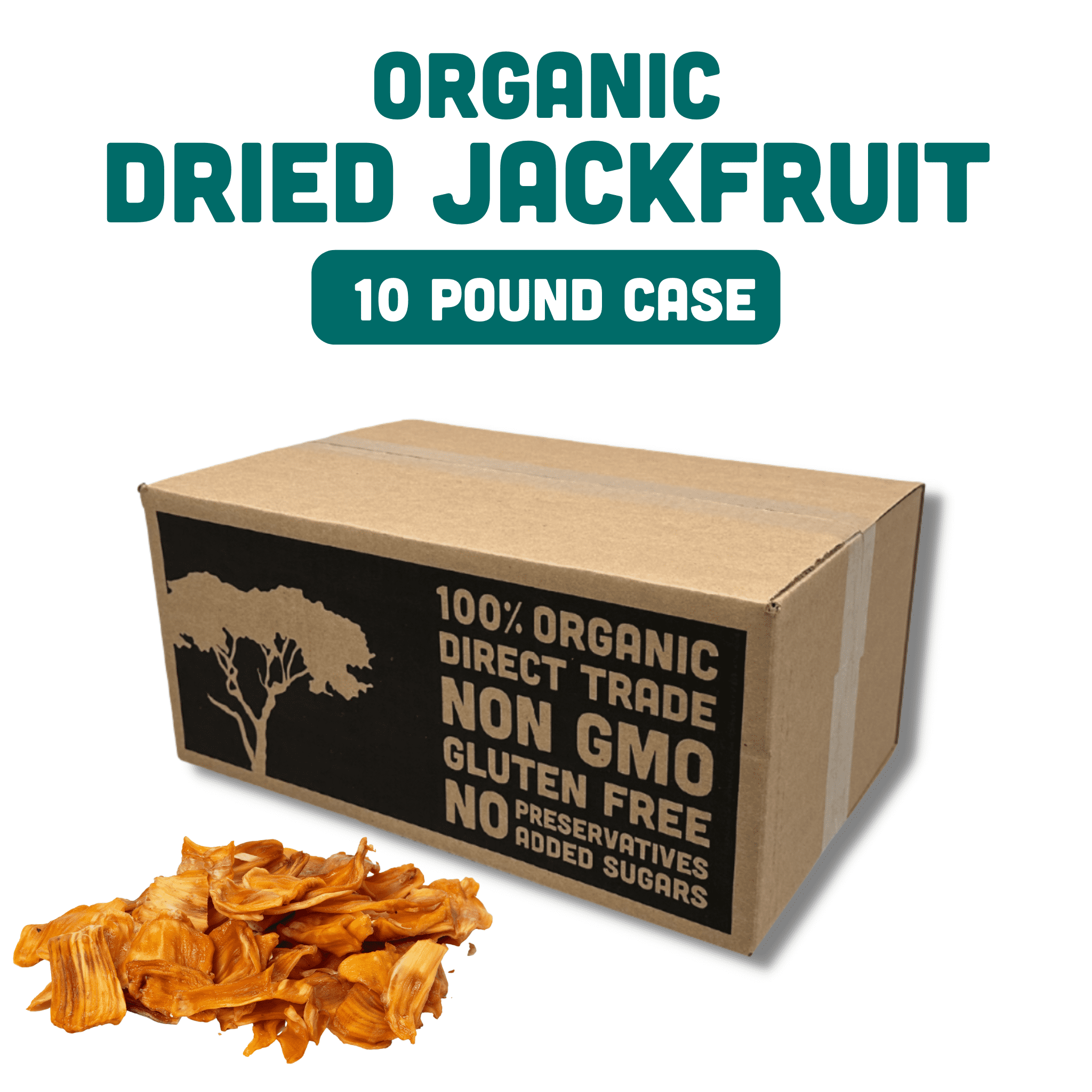 Mavuno Harvest Direct Trade Organic Dried Fruit, Jackfruit, 1 Pound