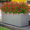 thumbnail image 2 of Flores artificiales falsas para exteriores resistentes a Los rayos UV Oso de Fresa Paquete de 12 Vegetación de plástico sintético, 2 of 6