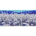 thumbnail image 2 of Fleur de Camomille Bleu Clair - Grande Impression sur Toile, 2 of 3