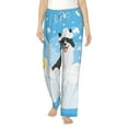 thumbnail image 2 of Lsque Collie in Bathtub Print Women's Pajama Pants, Lounge Pant - Comfortable Home Wear,Elastic Waistband, Stylish Design-Small, 2 of 9