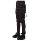 thumbnail image 5 of Pantalones ajustados con remaches de moda de color sólido con cuatro botones laterales, bolsillos con cremallera en diagonal, pantalones casuales, 5 of 5