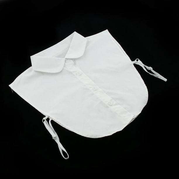 Elegante mujer dama sle cuello falso desmontable sopa solida media camisa babero colr Cuello cuadrado tal se describe Baoblaze Cuello falso para mujer Walmart en linea