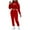 Red, variant on Tracksuit For Women 3 Pieces Set Solid Color Sling Vest Sweatshirt High Waist Pack Hip Straight With Pocket Pants Three-piece Suit Athletic Set,Gray