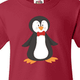 thumbnail image 4 of Inktastic Cute Penguin, Penguin With Red Bow Tie Youth T-Shirt, 4 of 5