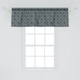 thumbnail image 2 of Ambesonne Paisley Window Valance, Tribal Vibrant Pattern, 54" X 18", Slate Blue Coral, 2 of 3