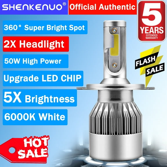IHNZCB For Toyota Sienna 1998 1999 2000 2001 2002 2003 Led Headlight Bulbs 9003 H4 High And Low Beam 2pcs