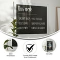 thumbnail image 6 of BizChair Magnetic Wall Mount Whitewash Wood Chalkboard Sign, 6 of 12