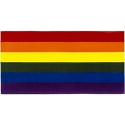 Rainbow Pride Flag Beach Towel 30" x 60" 100% Cotton