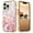 Pink, variant on Casetego for iPhone 14 Pro Case 6.1",Shiny Bling Marble Full Body Protective Support Wireless Charing Bumper Rugged Anti-Scratch Hybrid Rubber Case Cover,White Gold