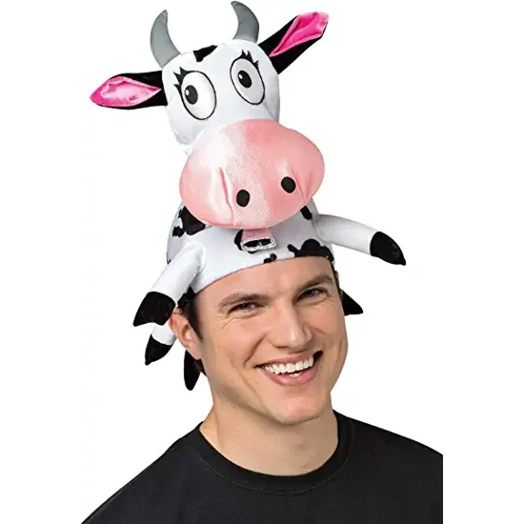 Rasta Imposta Adult Cow Hat Costume - Size One Size Fits Most - Multicolored