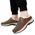 thumbnail image 2 of GrmtClth Mens Rugged Sole Slip‑On Mule Sneakers Breathable Mesh Upper No‑Heel Lazy‑Style Driving Hiking Casual Footwear, 2 of 6