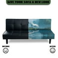 thumbnail image 3 of Xoenoiee Horse Forest Pattern Stretch Futon Slipcover Armless Sofa Cover Furniture Protector Without Armrests Slipcover Soft with Elastic Bottom for Kids, 3 of 7