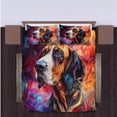 thumbnail image 4 of 3 Pieces Duvet Cover Set Bloodhound Dog 3D Print Bedding 1 Duvet Cover 2 Pillowcases Natural Animals Comforter Sets Soft Breathable for Boys Girls Children 1iAIoJ, 4 of 5