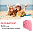 thumbnail image 3 of Yuarrent Sarong Coverups Traje de baño Wrap Traje de baño Protección solar Ropa de gasa con corbata abierta ajustable Traje de baño Traje de baño rosa, 3 of 6