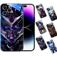thumbnail image 1 of LAICAIW Flash Phonecase, Super Armor Flash Phonecase for iPhone, Colorful Nightlight Tempered Glass Phone Case, for iPhone 11 12 13 14 15 Pro Max (A,for iPhone 13ProMax), 1 of 7