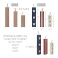 thumbnail image 2 of VHC Brands Patriotic Red White and Blue Stars & Stripes USA Candle MDF Figurines Set of 3 Sizes, Americana Independence Day Home Decor, Tabletop Decorations, Fourth of July Decorative Display, 2 of 5