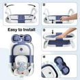 thumbnail image 6 of Aprpink Foldable Baby ‎Bathtub Elephant PP+TPE with Soft Cushion&Thermometer for 0-36 Months Toddler Blue, 6 of 8