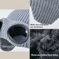 thumbnail image 6 of D GROEE Solid Color Elastic Hat Fall Winter Children Hat Glassed Decor Knitted Thick Warm Soft High Elasticity Full Resistant Unisex Winter, 6 of 7