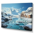 thumbnail image 2 of Designart "Chilling Abstraction Antartica An II" Winter Landscape Wall Art Print, 2 of 5