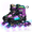Black&Purple, variant on Adjustable Inline Skates for Kids Teens with Light-Up Wheels, Gradient Color Smooth Glide