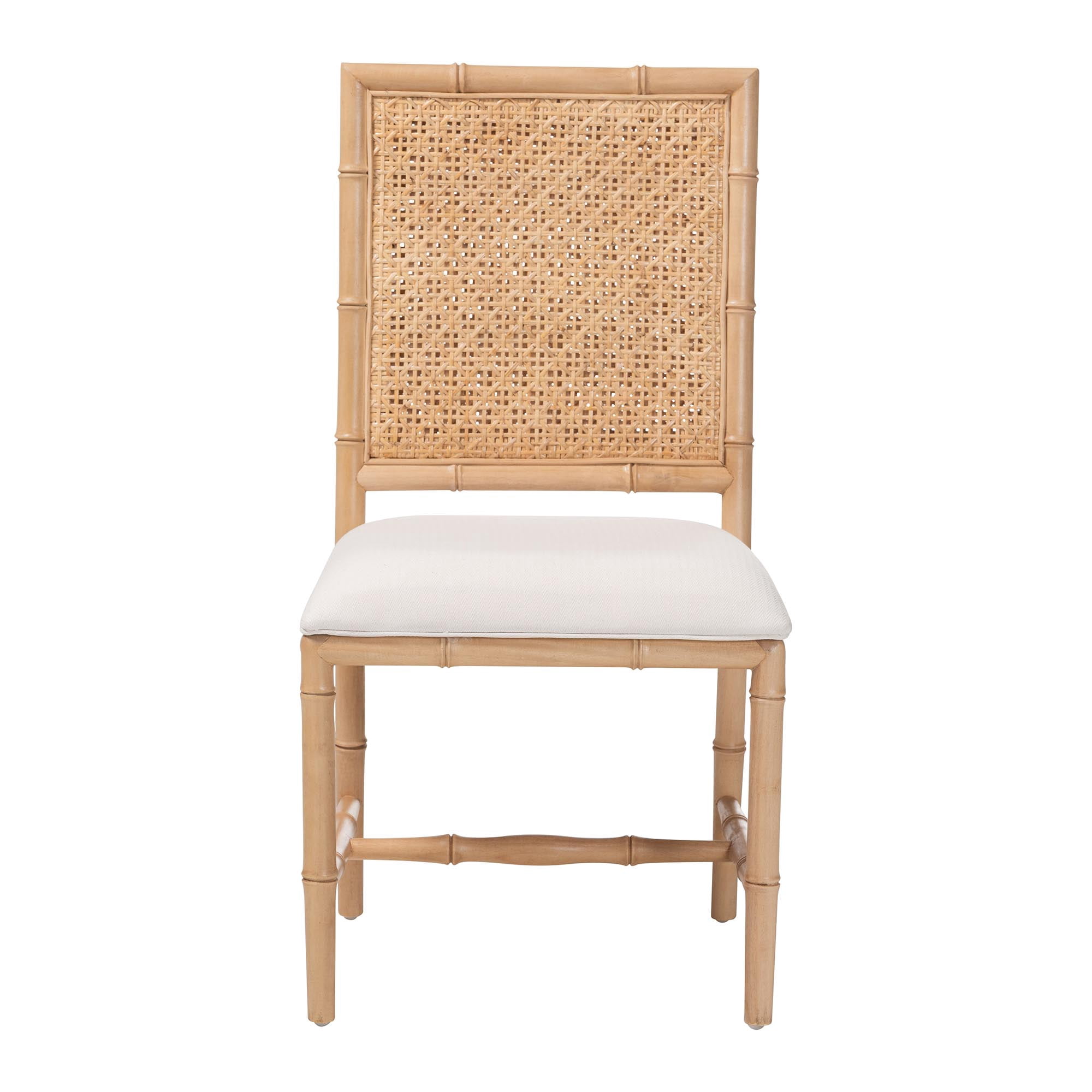 bali & pari Sandy Boho Dining Chair, Dining Height, Acacia Brown