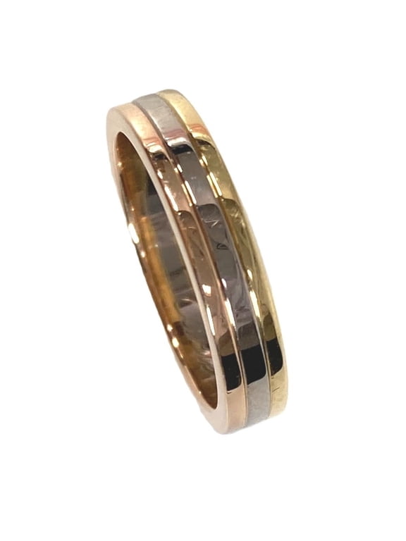 Pre-Owned CARTIER Trinity Wedding Vendôme Accessory Jewelry 18K Gold Ring for Women in and...