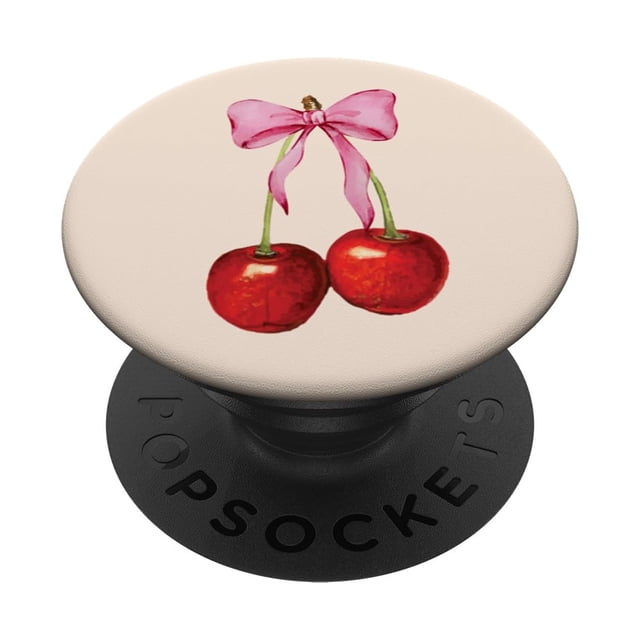 Adhesivo PopSockets PopGrip con lazo rosa Cherry Soft Girl