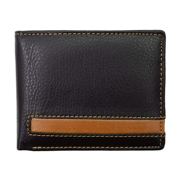 RFID Blocking Genuine Leather Men's RFID Premium Wallet Flap Top