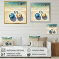 thumbnail image 4 of Designart "Beachside Chairs And Umbrellas II" Modern Landscape Beach Wall Art For Bathroom, 4 of 5
