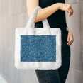 thumbnail image 6 of Honeii Blue Glitter Print Fluffy Shoulder Bag Plush Bags Women Ladies Tote Bag Fluffy Furry Purse Handbag for Autumn and Winter, 6 of 7