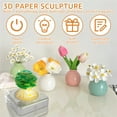 thumbnail image 3 of 3D Memo Pad 3D Art Calendar with Light and Aroma Strips Creative Timepiece Calendar Decorative Paper Carving Calendar Exquisite Tear Away Calendar Sculpture for Desktop Decoration, 3 of 10