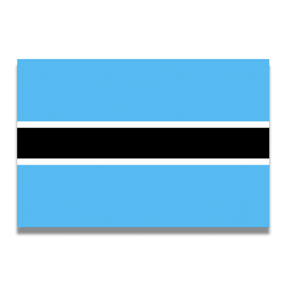 Magnet Me Up Botswana Flag Vinyl Automotive Magnet Decal, 4x6 Inches